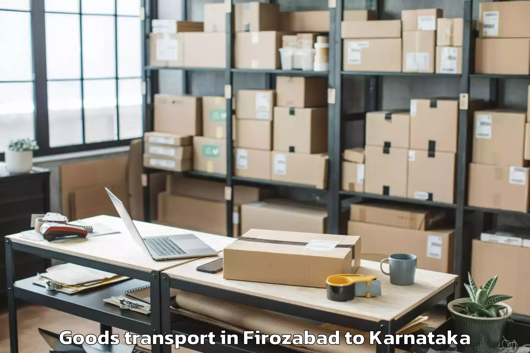 Trusted Firozabad to Savanur Goods Transport